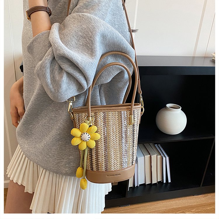 PU Small Square Shoulder Crossbody Handbag with Zipper and Patchwork - Image 3