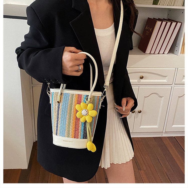 PU Small Square Shoulder Crossbody Handbag with Zipper and Patchwork - Image 2