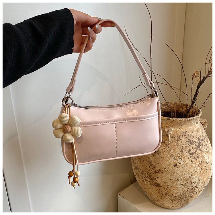 Floral PU Crossbody Underarm Bag with Zipper Closure Summer 2026 - Image 3