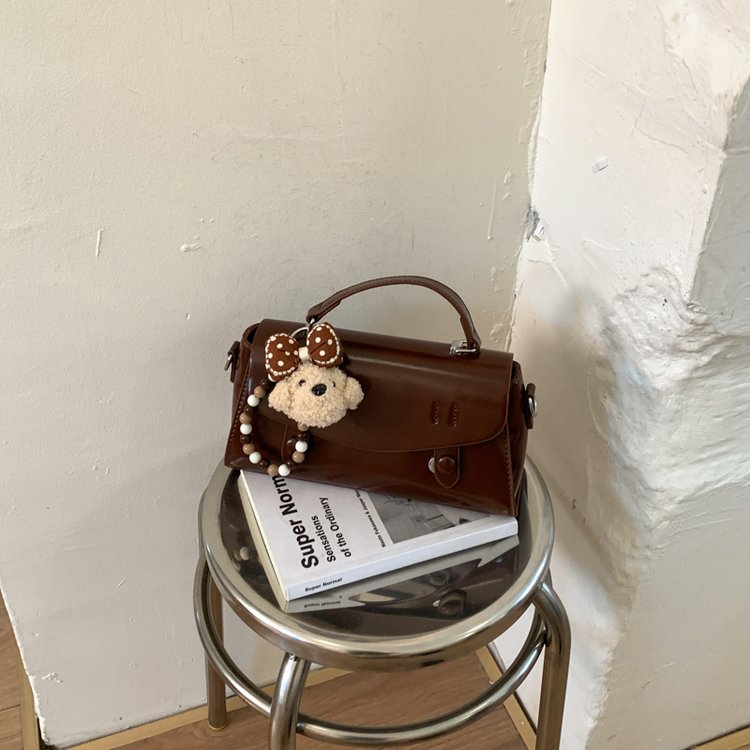 PU Messenger Crossbody Handbag Lunch Box Bag with Zipper - Image 3